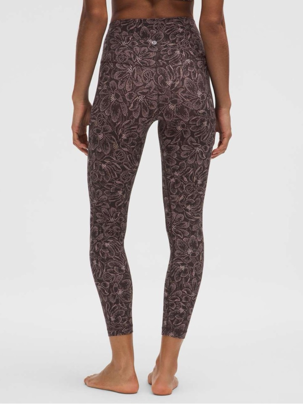 Lululemon NWOT Align High-Rise Pant 25"Dotted Magnolia Pink Multi Size 2